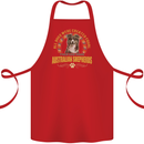 An Australian Shepherd Dog Cotton Apron 100% Organic Red