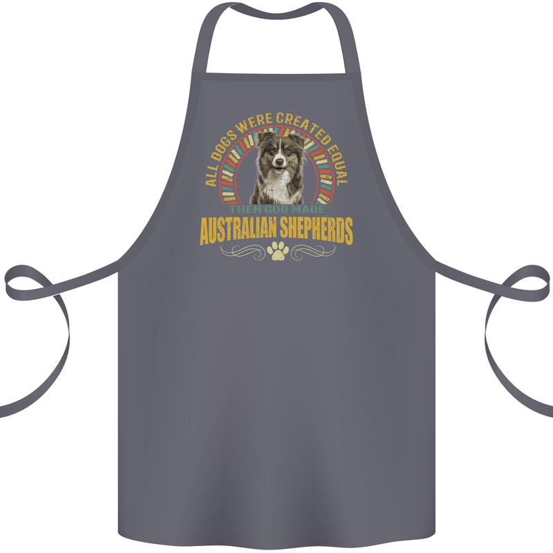 An Australian Shepherd Dog Cotton Apron 100% Organic Steel