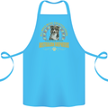 An Australian Shepherd Dog Cotton Apron 100% Organic Turquoise