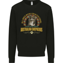 An Australian Shepherd Dog Kids Sweatshirt Jumper Black