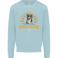 An Australian Shepherd Dog Kids Sweatshirt Jumper Light Blue
