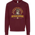 An Australian Shepherd Dog Kids Sweatshirt Jumper Maroon