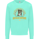 An Australian Shepherd Dog Kids Sweatshirt Jumper Peppermint