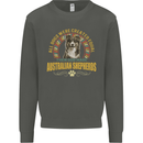 An Australian Shepherd Dog Kids Sweatshirt Jumper Storm Grey