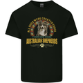 An Australian Shepherd Dog Kids T-Shirt Childrens Black