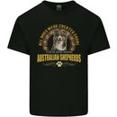 An Australian Shepherd Dog Kids T-Shirt Childrens Black