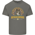 An Australian Shepherd Dog Kids T-Shirt Childrens Charcoal