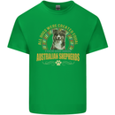 An Australian Shepherd Dog Kids T-Shirt Childrens Irish Green