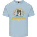An Australian Shepherd Dog Kids T-Shirt Childrens Light Blue