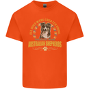 An Australian Shepherd Dog Kids T-Shirt Childrens Orange