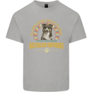 An Australian Shepherd Dog Kids T-Shirt Childrens Sports Grey