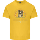 An Australian Shepherd Dog Kids T-Shirt Childrens Yellow