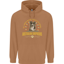 An Australian Shepherd Dog Mens 80% Cotton Hoodie Caramel Latte