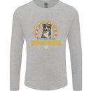 An Australian Shepherd Dog Mens Long Sleeve T-Shirt Sports Grey