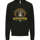 An Australian Shepherd Dog Mens Sweatshirt Jumper Black
