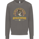 An Australian Shepherd Dog Mens Sweatshirt Jumper Charcoal