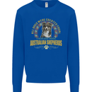 An Australian Shepherd Dog Mens Sweatshirt Jumper Royal Blue