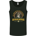 An Australian Shepherd Dog Mens Vest Tank Top Black