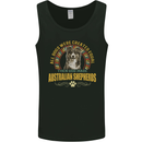 An Australian Shepherd Dog Mens Vest Tank Top Black