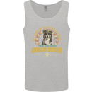An Australian Shepherd Dog Mens Vest Tank Top Sports Grey