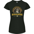An Australian Shepherd Dog Womens Petite Cut T-Shirt Black