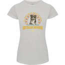 An Australian Shepherd Dog Womens Petite Cut T-Shirt Sports Grey