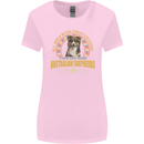 An Australian Shepherd Dog Womens Wider Cut T-Shirt Light Pink