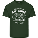 An Awesome Accountant Looks Like Mens Cotton T-Shirt Tee Top Forest Green