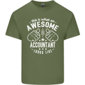 An Awesome Accountant Looks Like Mens Cotton T-Shirt Tee Top Military Green
