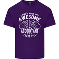An Awesome Accountant Looks Like Mens Cotton T-Shirt Tee Top Purple