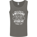 An Awesome Accountant Looks Like Mens Vest Tank Top Charcoal