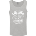 An Awesome Accountant Looks Like Mens Vest Tank Top Sports Grey