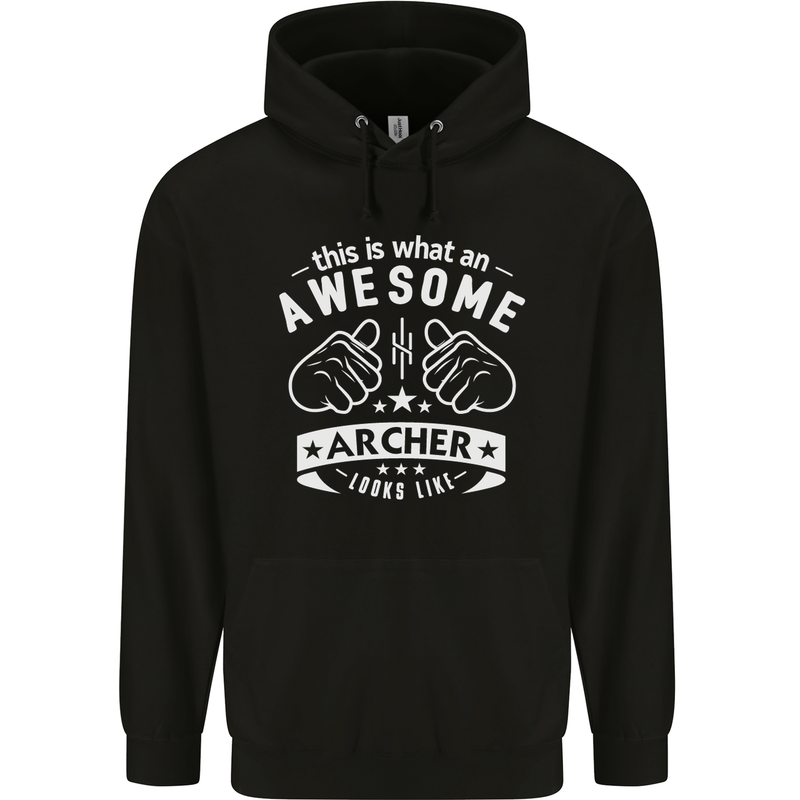 An Awesome Archer Looks Like Archery Childrens Kids Hoodie Black