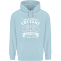 An Awesome Archer Looks Like Archery Childrens Kids Hoodie Light Blue