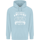 An Awesome Archer Looks Like Archery Childrens Kids Hoodie Light Blue