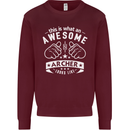 An Awesome Archer Looks Like Archery Kids Sweatshirt Jumper Maroon