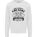 An Awesome Archer Looks Like Archery Kids Sweatshirt Jumper White