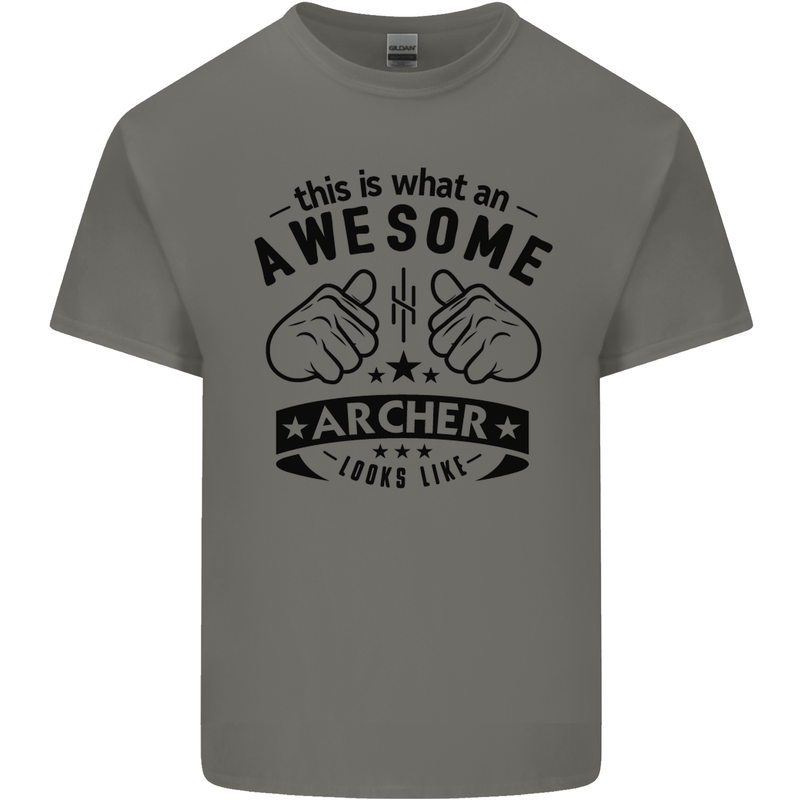 An Awesome Archer Looks Like Archery Kids T-Shirt Childrens Charcoal