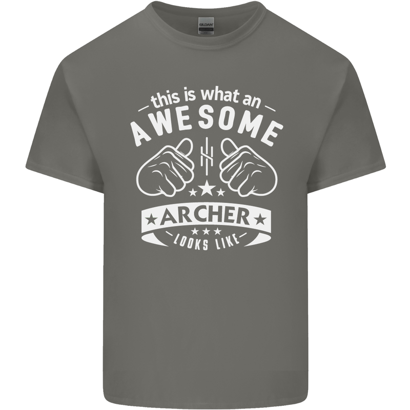 An Awesome Archer Looks Like Archery Kids T-Shirt Childrens Charcoal