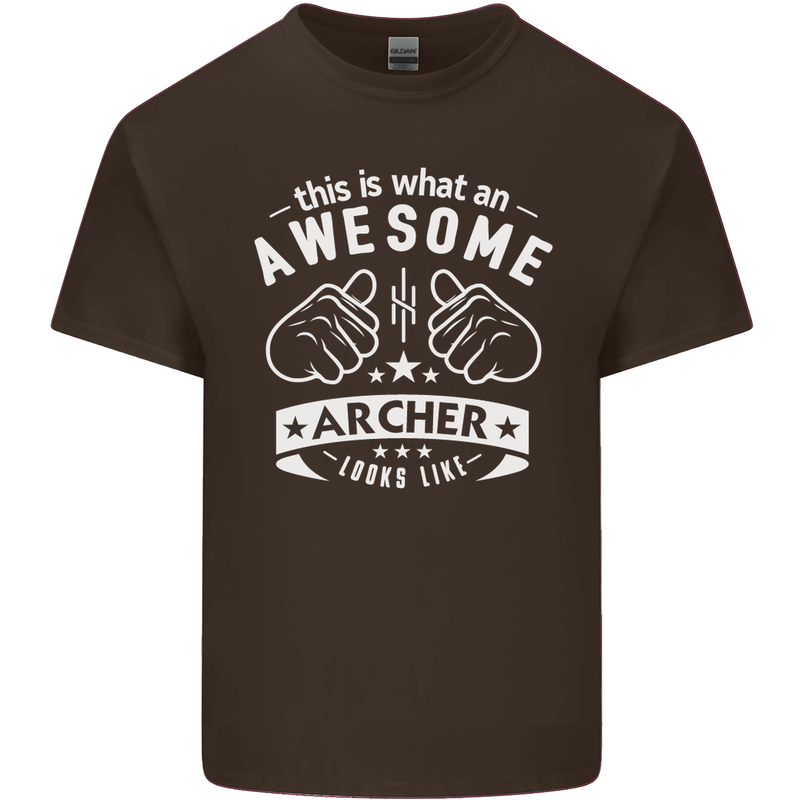 An Awesome Archer Looks Like Archery Kids T-Shirt Childrens Chocolate