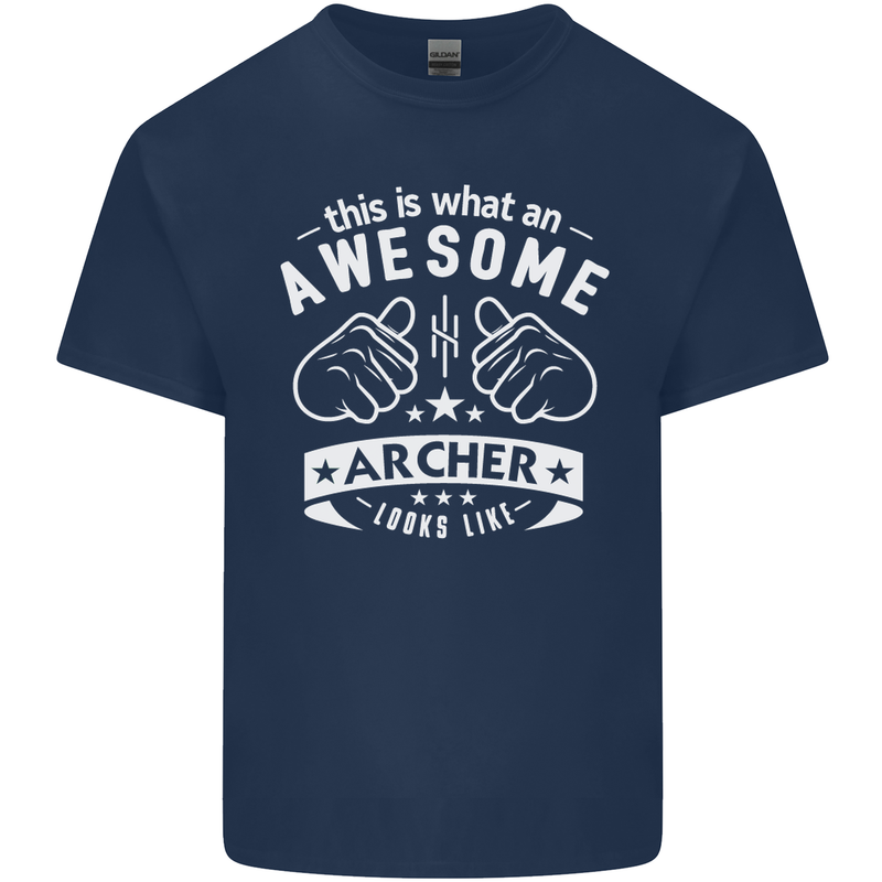 An Awesome Archer Looks Like Archery Kids T-Shirt Childrens Navy Blue