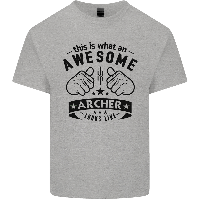 An Awesome Archer Looks Like Archery Kids T-Shirt Childrens Sports Grey