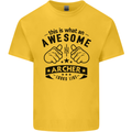 An Awesome Archer Looks Like Archery Kids T-Shirt Childrens Yellow