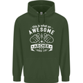 An Awesome Archer Looks Like Archery Mens 80% Cotton Hoodie Forest Green