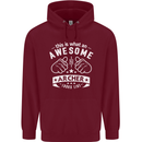 An Awesome Archer Looks Like Archery Mens 80% Cotton Hoodie Maroon