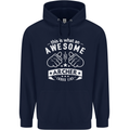 An Awesome Archer Looks Like Archery Mens 80% Cotton Hoodie Navy Blue