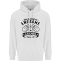 An Awesome Archer Looks Like Archery Mens 80% Cotton Hoodie White
