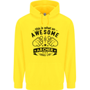 An Awesome Archer Looks Like Archery Mens 80% Cotton Hoodie Yellow