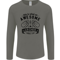 An Awesome Archer Looks Like Archery Mens Long Sleeve T-Shirt Charcoal