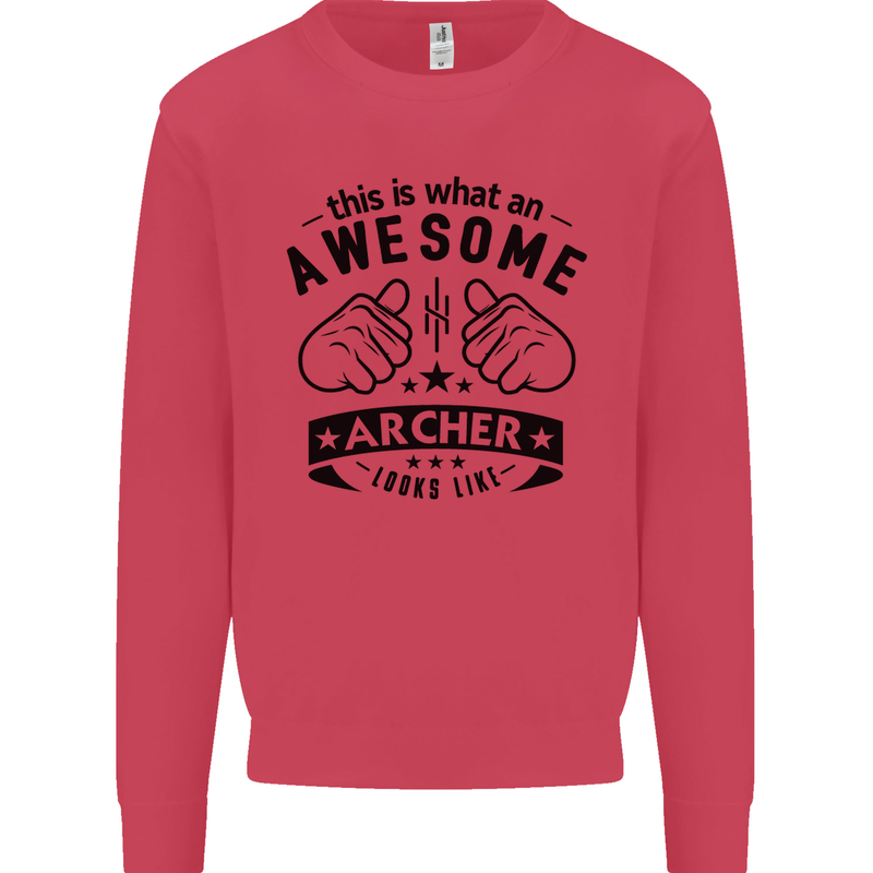 An Awesome Archer Looks Like Archery Mens Sweatshirt Jumper Heliconia